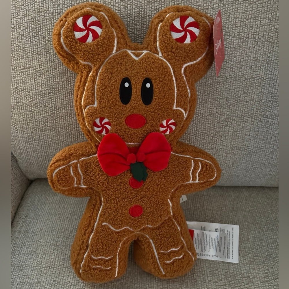 disney mickey mouse gingerbread pillow